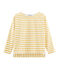Grafisches Streifenshirt für Damen beige COQUILLE/gelb BOUDOR