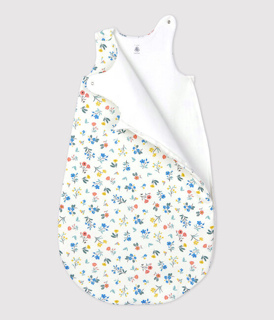 Babyschlafsack aus Baumwolle weiss MARSHMALLOW/weiss MULTICO