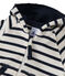 Sweat zippé bébé garçon en jersey lourd rayé beige COQUILLE/blau SMOKING