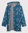 Klassische Regenjacke aus recyceltem Material und BIO-Baumwolle blau BRASIER