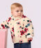 Baby-Mantel mit Sherpafutter und Blumenmotiv naturfarben/vielfarbig
