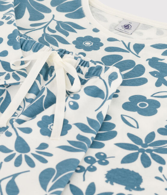 Pyjama aus Baumwolle für Damen weiss MARSHMALLOW/ ROVER