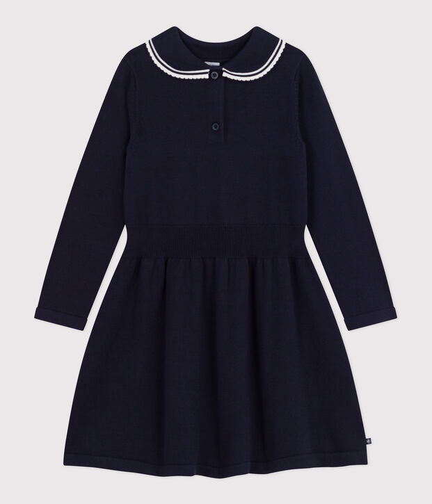 Lang&auml;rmeliges Kinder-Kleid aus Baumwolle SMOKING