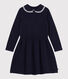 Langärmeliges Kinder-Kleid aus Baumwolle