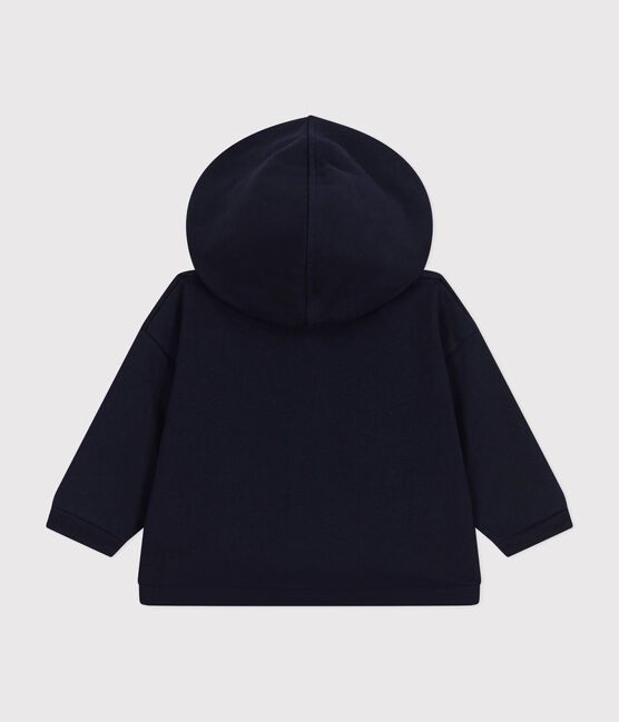 Kapuzen-Sweatshirt aus Molton für Babys blau SMOKING
