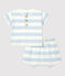 Zweiteiliges Baby-Set aus Jersey mit Streifenmuster PLEINAIR/ MARSHMALLOW