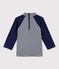 Baby-T-Shirt mit UV-Schutz aus recycelten Materialien blau SMOKING/weiss MARSHMALLOW