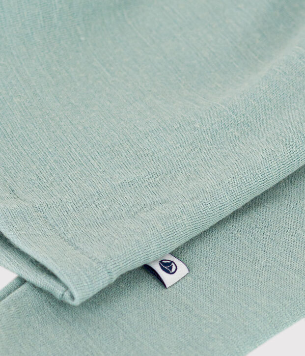 Lang&auml;rmeliges T-Shirt aus Wolle und Baumwolle gr&uuml;n
