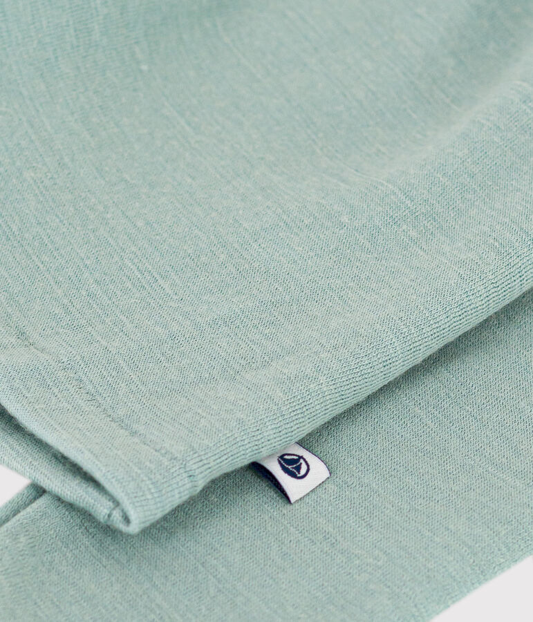 Lang&auml;rmeliges T-Shirt aus Wolle und Baumwolle gr&uuml;n