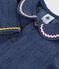 Lang&auml;rmelige Baby-Bluse aus einfarbigem Denim blau