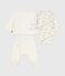 3-teiliges Baby-Set mit Wickeljacke und dazu passendem Body mit Pinguin-Motiv naturfarben MILK