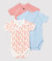 3er-Set Baby-Bodys aus Bio-Baumwolle variante 1
