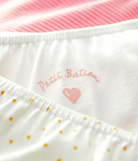 3er-Set Shortys aus Baumwolle mit Herz-Motiv für Mädchen variante 1