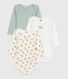 Set langärmeliger Baby-Bodys aus Baumwolle mit Leoparden-Motiv