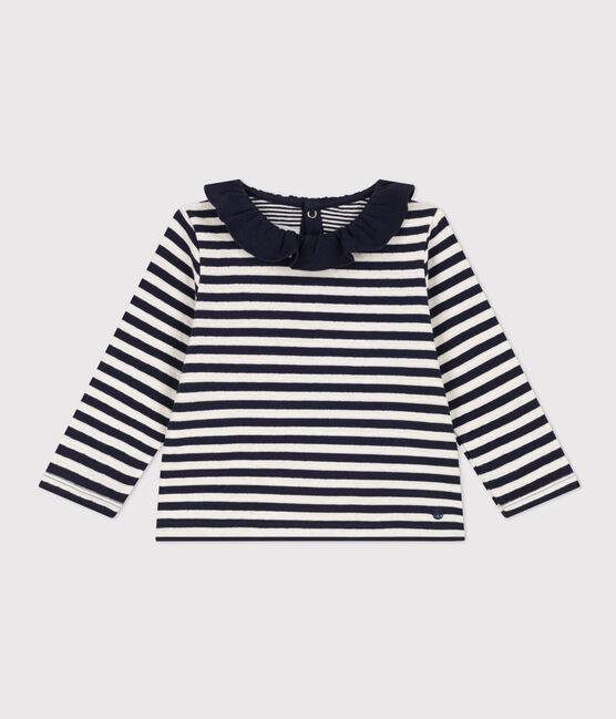 Langärmelige Babybluse aus Doppeljersey blau SMOKING/ AVALANCHE