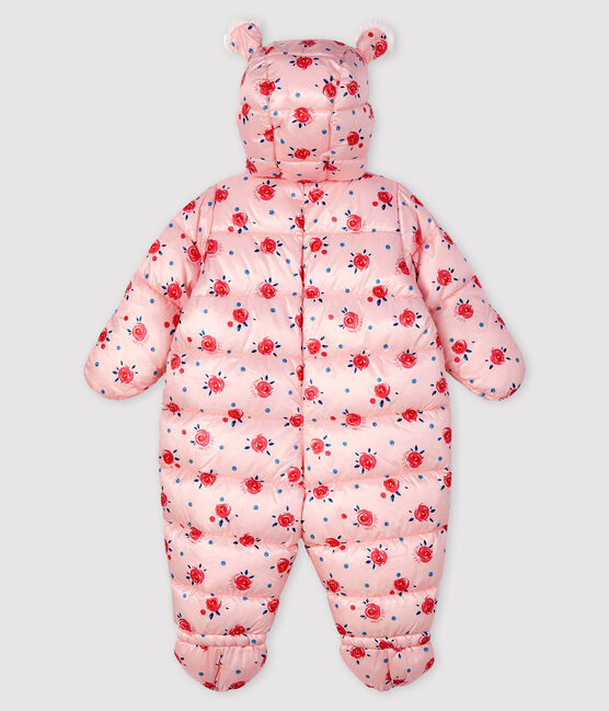 Baby-Fliegerorverall für Mädchen/Jungen rosa MINOIS/weiss MULTICO