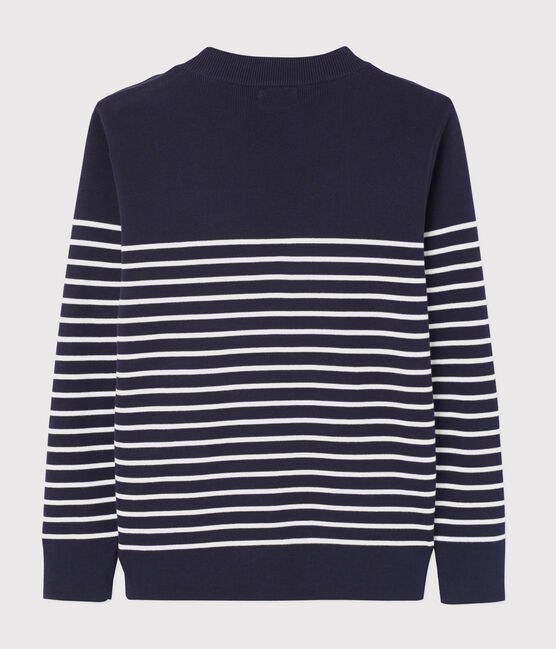 Seemannspullover blau SMOKING/weiss MARSHMALLOW
