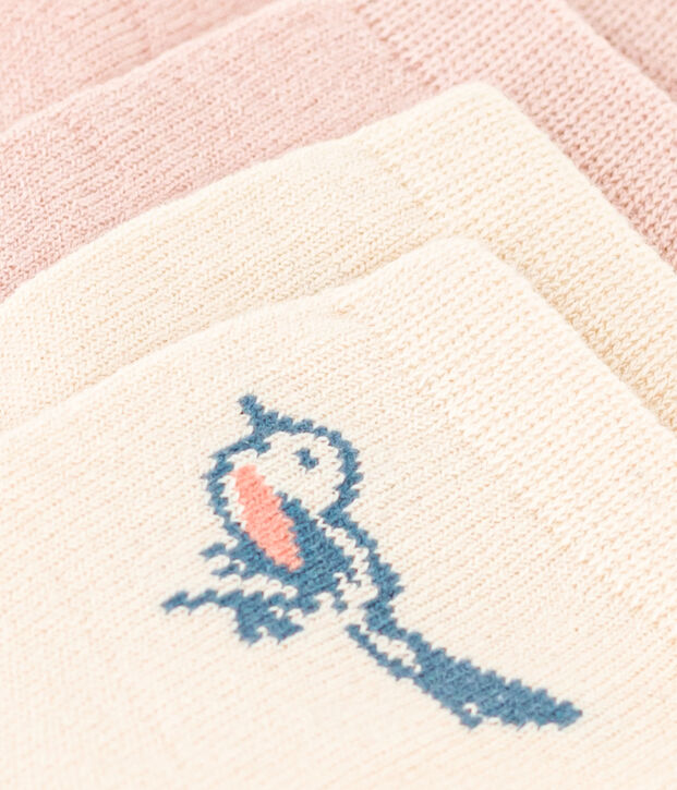 2er-Set Babysocken mit Vogelmotiv vielfarbig