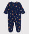 Baby-Strampler aus Doubleface-Jersey mit Pilzmotiv blau MEDIEVAL/weiss MULTICO
