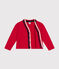 Cardigan aus Molton für Kinder/Jungen rot CORRIDA