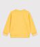 Kinder-Sweatshirt aus einfarbiger Baumwolle gelb