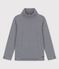 Unterziehpullover aus Baumwolle für Mädchen und Jungen blau SMOKING/weiss MARSHMALLOW