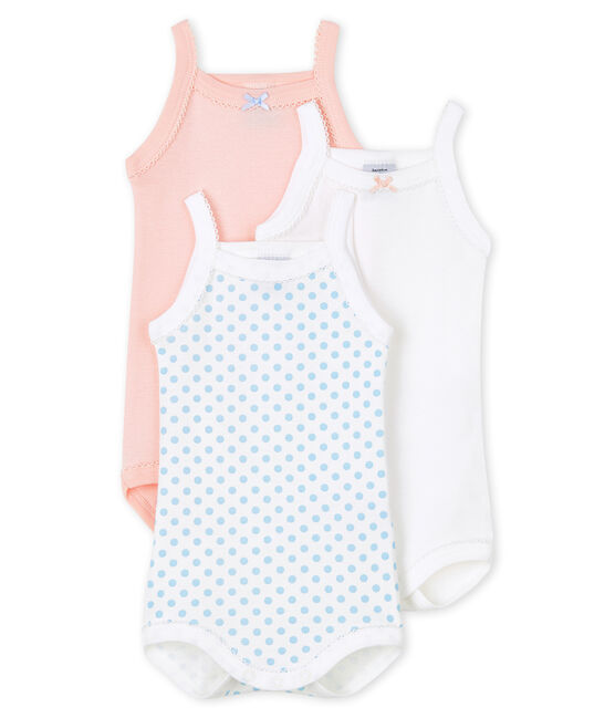 3er-Set Baby-Trägerbodys für Mädchen variante 1