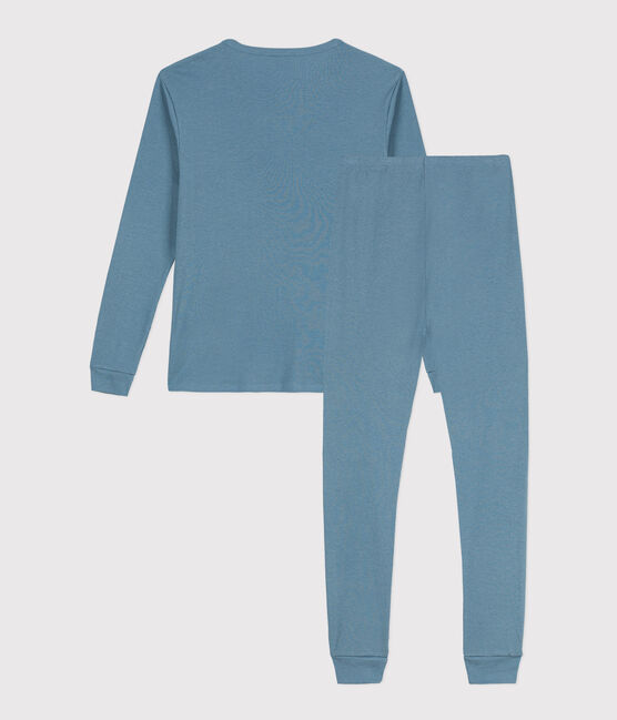Pyjama aus Baumwolle und Lyocell für Damen blau ROVER