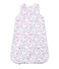 Wendbarer Baby-Mädchen-Schlafsack weiss ECUME/weiss MULTICO