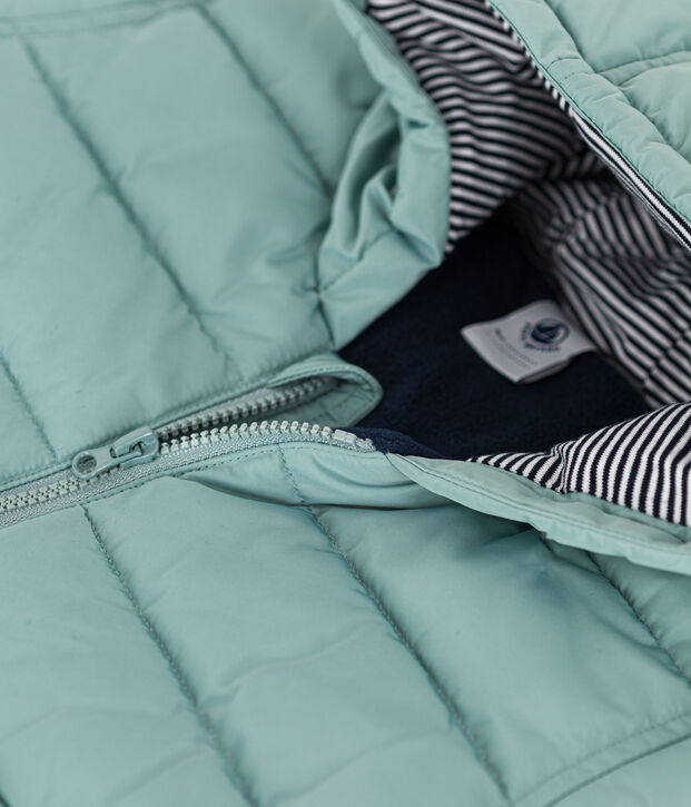 Baby-Anorak mit Fleece-Futter gr&uuml;n