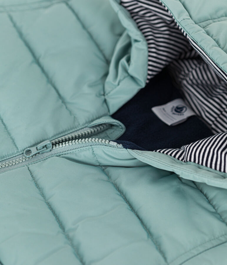 Baby-Anorak mit Fleece-Futter gr&uuml;n PAUL