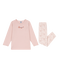 Kinder Pyjama aus Baumwolle rosa SALINE/weiss MULTICO