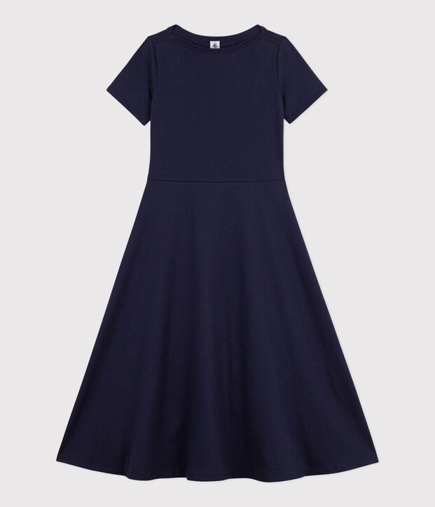 Langes Damen-Kleid aus Baumwolle SMOKING