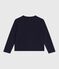 Kinder-Cardigan aus Molton für Mädchen blau SMOKING