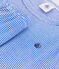 Kinder-Kurzpyjama aus Baumwolle mit Streifen blau/weiss