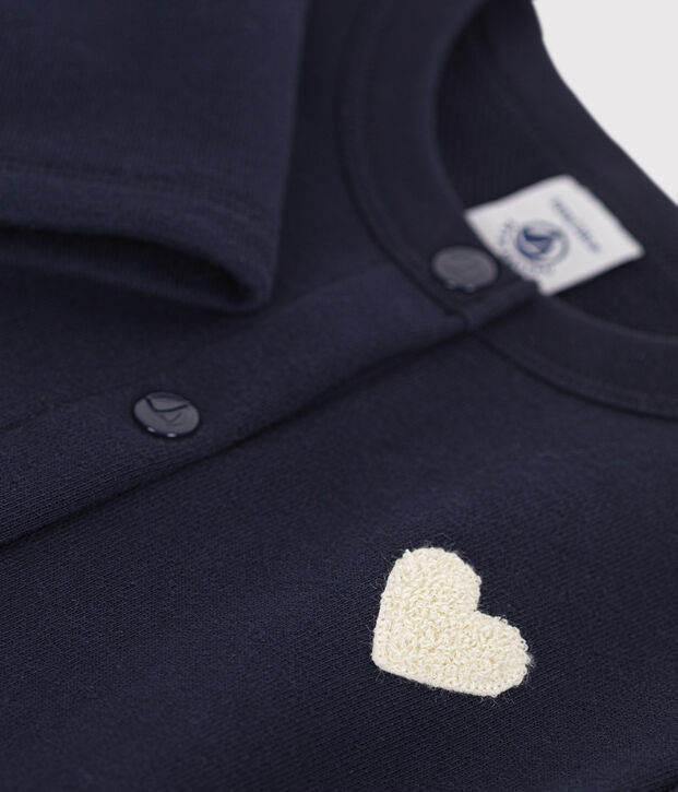 Kinder-Cardigan aus Molton f&uuml;r M&auml;dchen SMOKING