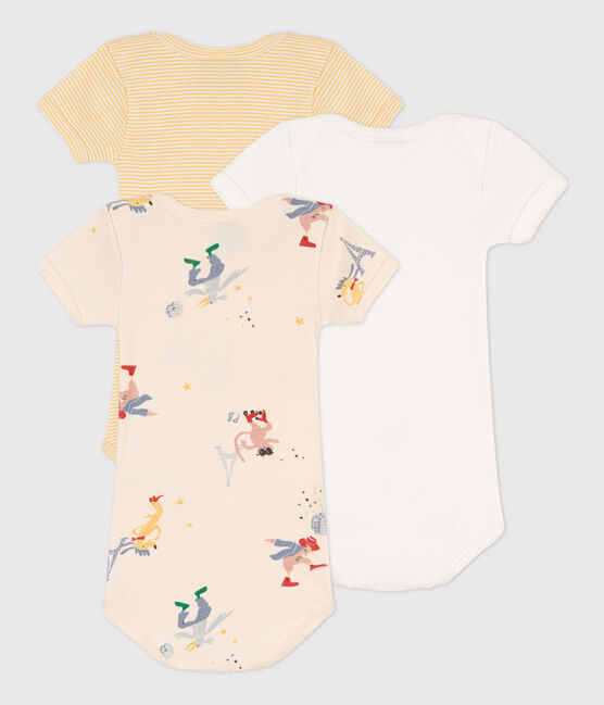 3er-Set kurzärmelige Baby-Bodys Paris aus Baumwolle variante 1