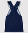 Kinder-Latzkleid aus Denim für Mädchen blau DENIM BLEU FONCE
