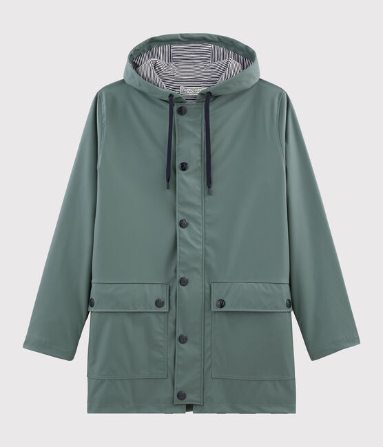 Regenjacke aus recyceltem Material und Bio-Baumwolle grün THUYA