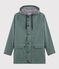 Regenjacke aus recyceltem Material und Bio-Baumwolle grün THUYA