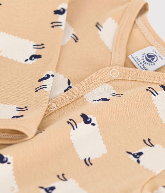Fußloser Baby-Strampler aus Baumwolle mit Schafmotiv TRENCH/ MULTICO
