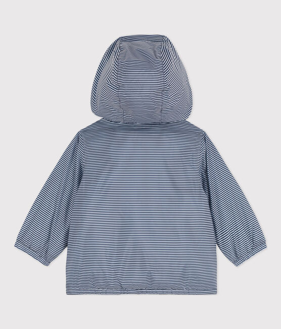 Warme Baby-Windjacke blau SMOKING/weiss MARSHMALLOW