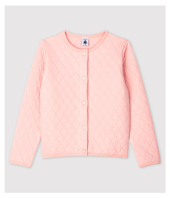 Kinder-Cardigan aus Doppeljersey Mädchen rosa MINOIS