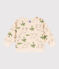 Baby-Sweatshirt aus bedrucktem Molton weiss AVALANCHE/ MULTICO