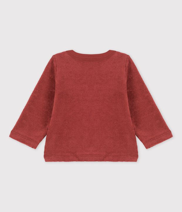 Baby-Cardigan aus Frottee braun