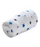 Baby-Jungen-Spannbetttuch mit Sternen-Print weiss ECUME/weiss MULTICO