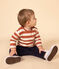 Baby-Hose aus gestepptem Doppeljersey blau SMOKING