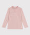 Langärmeliges Kinder-T-Shirt aus Baumwolle für Mädchen rosa SALINE