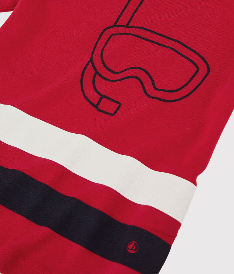 Kurz&auml;rmeliges Kinder-T-Shirt aus Baumwolle f&uuml;r Jungen rot