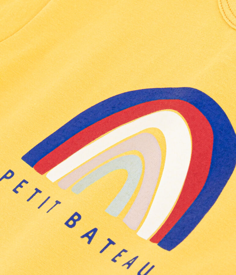 Kurz&auml;rmeliges Baby-T-Shirt aus leichtem Jersey gelb
